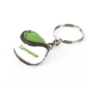 Mini Gaelic hurling sliotar keychain handmade sports souvenir