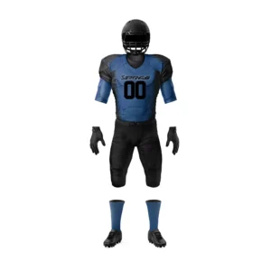 Premium Custom American Football Uniform with sublimated football jersey and pants manufactured by SIPRAS Industries for teams, clubs, schools, and sports brands.