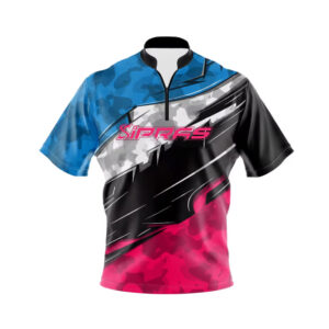 Custom sublimated bowling shirts with performance bowling jerseys, league bowling uniforms and professional bowling team apparel manufactured by SIPRAS Industries.