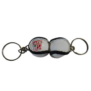 Mini hurling ball keyring handmade sliotar sports keychain