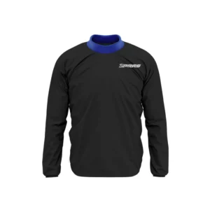 Custom GAA windproof jacket featuring lightweight breathable performance fabric, embroidered club crest, sponsor logos, county team colours, player personalization, and premium Gaelic Games outerwear for Gaelic Football, Hurling, Camogie, and LGFA teams.