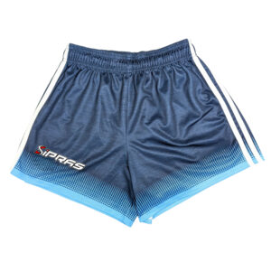 Custom GAA Gaelic Shorts featuring premium lightweight performance fabric, club crest branding, sponsor logos, player number personalization, and custom sublimated team colours for Gaelic Games teams.