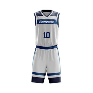 Custom Basketball Uniform manufactured by SIPRAS Industries featuring premium sublimated basketball jersey and shorts for basketball teams, clubs, schools, universities, academies, and sports brands.