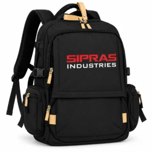 Custom backpacks with branded logos and private label manufacturing by SIPRAS Industries