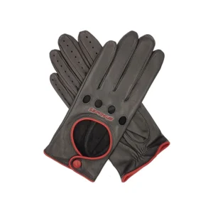 Premium unisex leather driving gloves made from genuine leather for comfortable car driving and steering wheel grip
