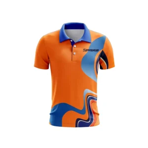 Custom sublimated and printed polo shirts manufactured by SIPRAS Industries