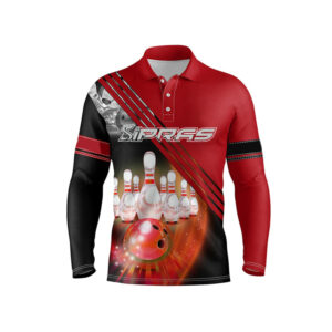 Custom bowling shirts featuring bowling jerseys, performance bowling apparel, sublimated bowling team uniforms and tournament bowling clothing manufactured by SIPRAS Industries.