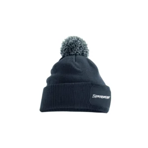 Premium custom GAA beanie hat with embroidered club crest, jacquard knit design, custom club colours, and soft thermal fabric for Gaelic Football, Hurling, Camogie, and Ladies Gaelic Football (LGFA)