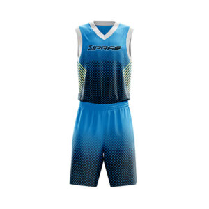 Custom Basketball Uniform by SIPRAS Industries featuring premium sublimated basketball jersey and shorts for basketball teams, clubs, schools, universities, academies, and sports brands.