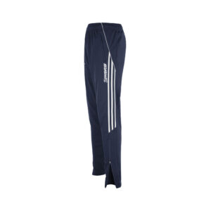 Custom GAA Training Trousers with premium performance fabric, tapered athletic fit, zip pockets, club crest, sponsor logos, and custom branding for Gaelic Football, Hurling, Camogie & LGFA teams.