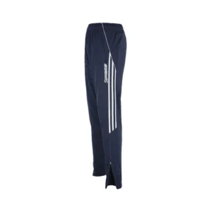Custom GAA Training Trousers with premium performance fabric, tapered athletic fit, zip pockets, club crest, sponsor logos, and custom branding for Gaelic Football, Hurling, Camogie & LGFA teams.
