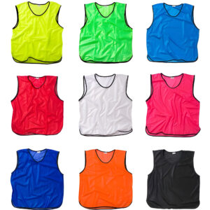 Premium custom GAA training bib with breathable mesh fabric, custom club colours, sponsor logos, player numbers, and team branding for Gaelic Football, Hurling, Camogie, and Ladies Gaelic Football (LGFA)