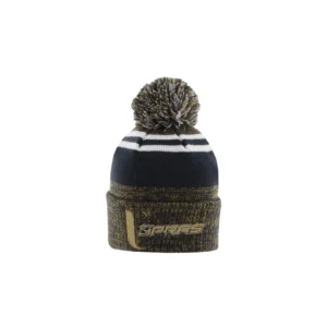 Premium custom GAA beanie hat with embroidered club crest, jacquard knit pattern, custom club colours, and soft thermal fabric for Gaelic Football, Hurling, Camogie, and Ladies Gaelic Football (LGFA)