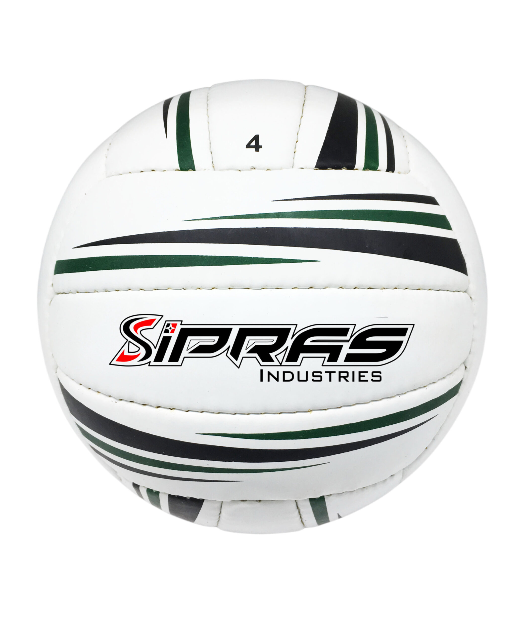 size 4 Gaelic football professional hand stitched match and training ball white