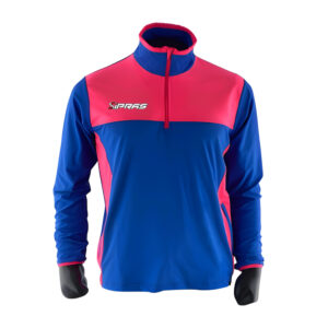 Premium custom GAA half zip performance top featuring lightweight moisture-wicking technical fabric, club crest branding, sponsor logos, player name personalization, county colours, and fully sublimated graphics for Gaelic Football, Hurling, Camogie, and LGFA teams.