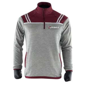 Custom GAA Half Zip Performance Top featuring premium lightweight technical fabric, club crest branding, sponsor logos, player name customization, county team colours, and fully sublimated graphics for Gaelic Football, Hurling, Camogie, and LGFA teams.