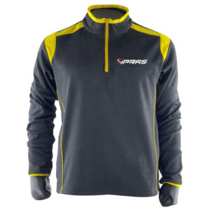 Custom GAA Half Zip Teamwear featuring premium performance fabric, club crest branding, sponsor logos, player name personalization, county colours, and fully sublimated graphics for Gaelic Football, Hurling, Camogie, and LGFA teams.