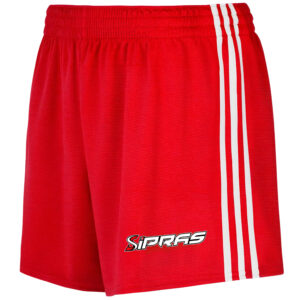 Premium custom GAA Gaelic shorts featuring advanced lightweight performance fabric, custom club crest, sponsor logos, player number personalization, and sublimated team colours for Gaelic Football, Hurling, Camogie, and LGFA teams.