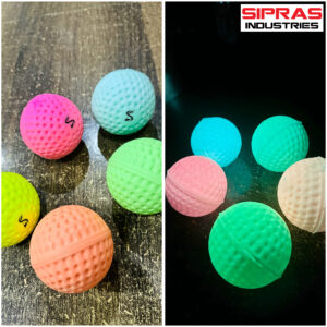 Premium Glow-in-the-Dark Hurling Ball with UV-activated glow technology, high-performance dimple surface, superior grip, and championship-quality construction for Hurling, Camogie & Gaelic Games.