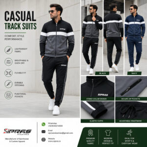 Custom casual tracksuits manufacturer and wholesale tracksuit sets supplier