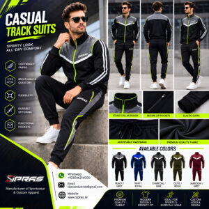 Custom casual tracksuit sets manufacturer and wholesale lifestyle sportswear supplier
