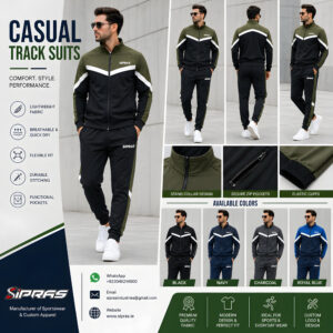 Custom casual tracksuits and lifestyle tracksuit sets manufacturer for wholesale buyers