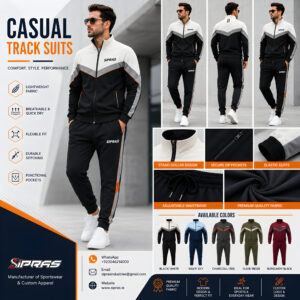 Custom casual tracksuits manufacturer and wholesale tracksuit sets supplier