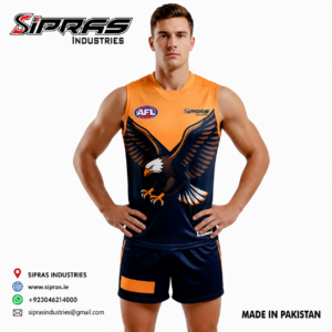 Custom AFL uniforms manufacturer with printed AFL jerseys and guernseys