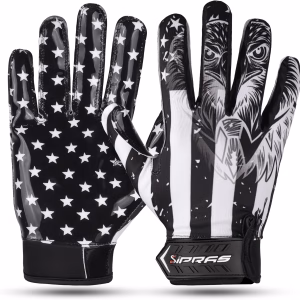 Custom American Football Receiver Gloves for Grip and Catching – SIPRAS INDUSTRIES