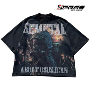 Premium custom streetwear T-shirt oversized heavyweight graphic urban apparel