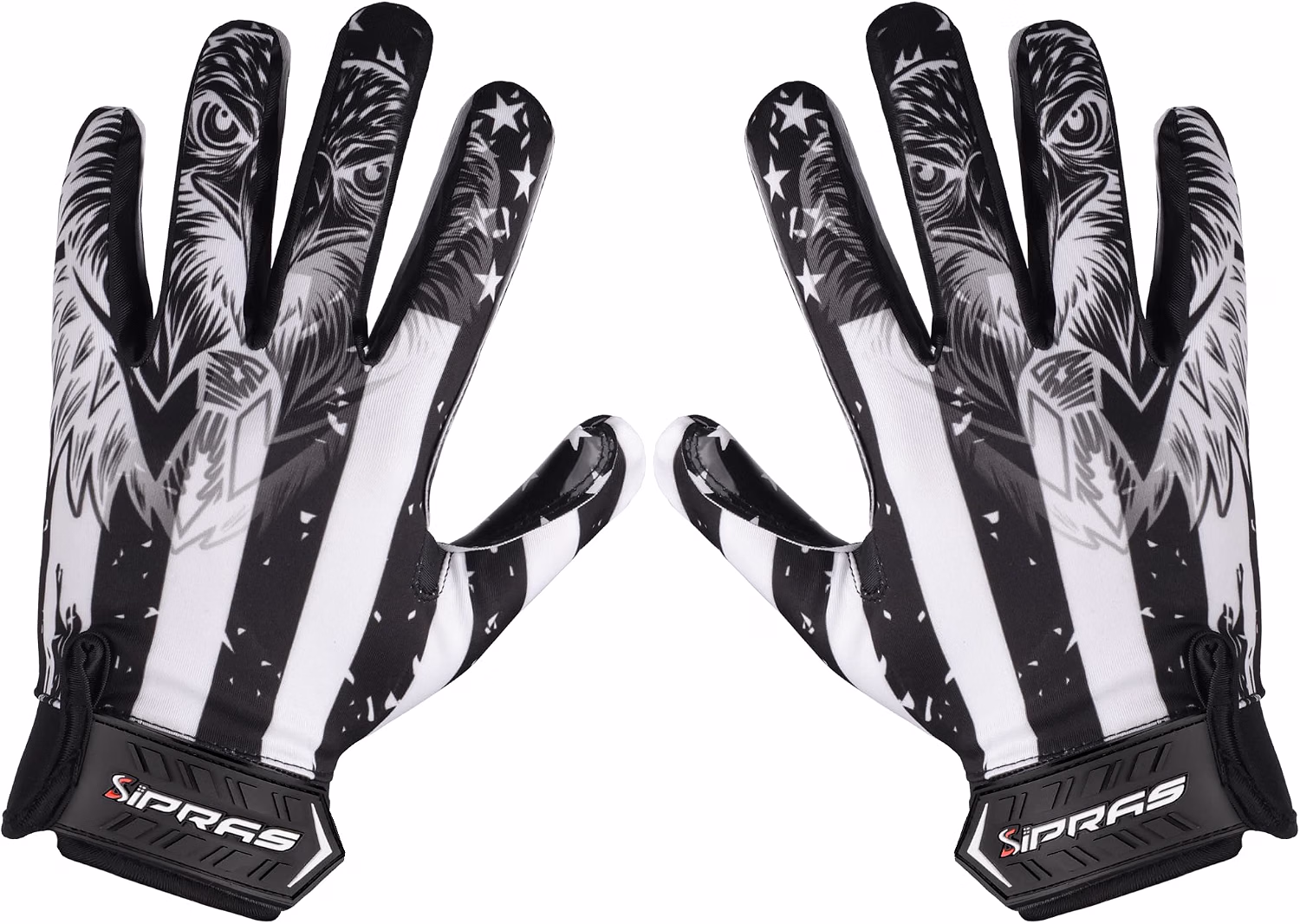Custom American Football Receiver Gloves for Grip and Catching – SIPRAS INDUSTRIES