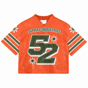 Custom oversized streetwear mesh football jersey with breathable fabric and football graphics