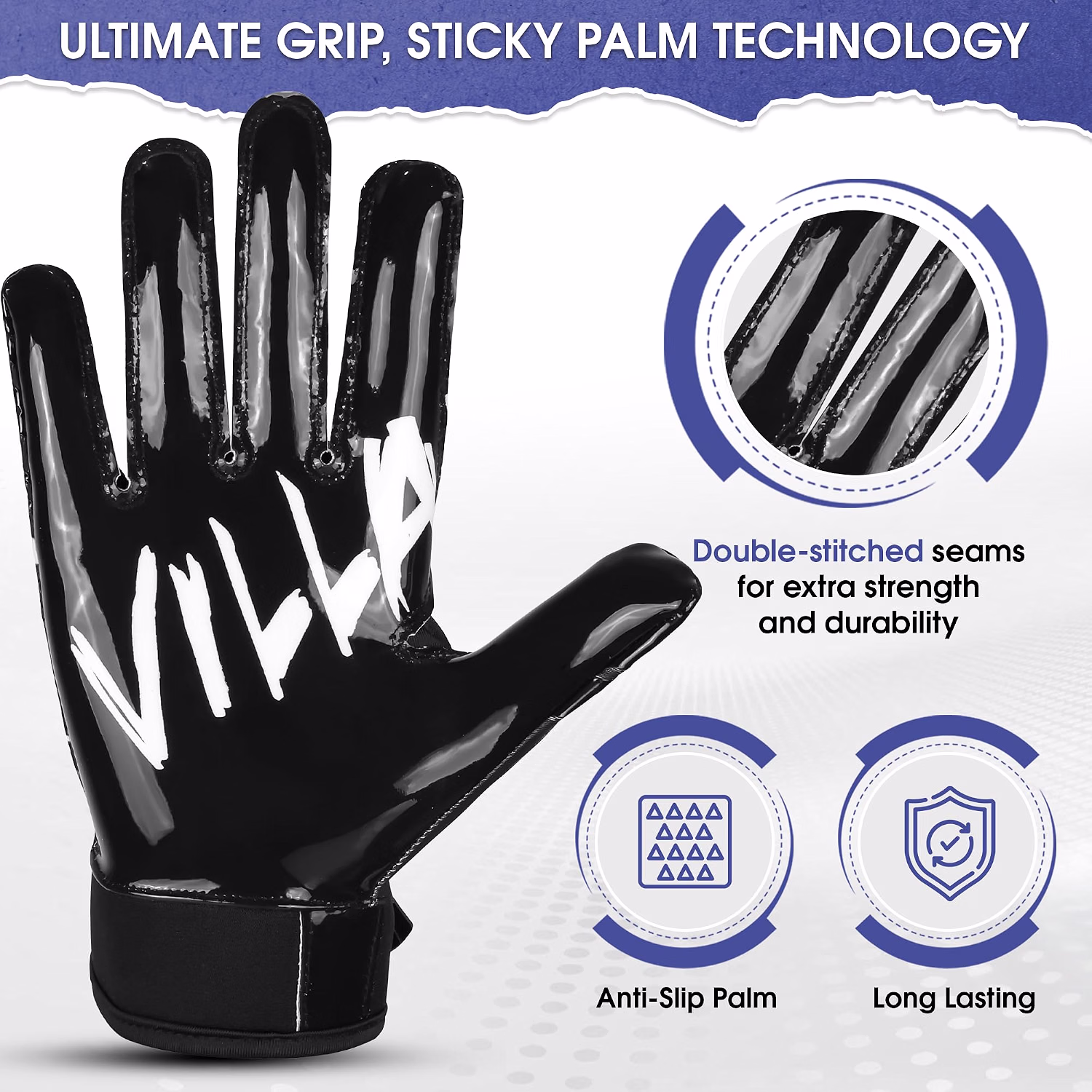 American Football Gloves and Receiver Gloves for Catching – SIPRAS INDUSTRIES