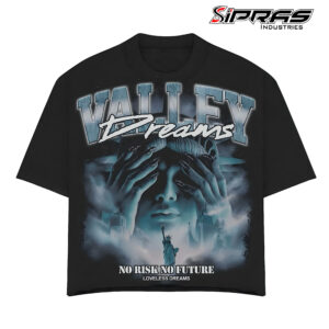 Custom oversized heavyweight streetwear T-shirt for urban fashion clothing brands