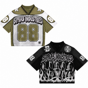 Streetwear mesh football jersey with oversized fit and custom breathable football graphics