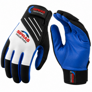Professional ice curling gloves with high grip silicone palm for sweeping broom handling training and competitive curling by SIPRAS INDUSTRIES