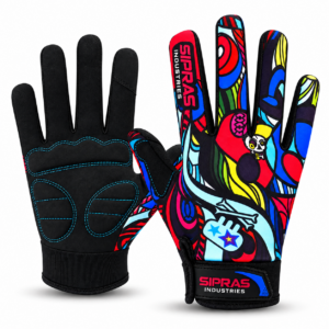 Breathable padded cycling gloves for road cycling MTB mountain biking BMX and outdoor sports by SIPRAS INDUSTRIES