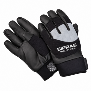 Professional curling gloves with non-slip silicone grip palm for ice curling sweeping and broom control by SIPRAS INDUSTRIES