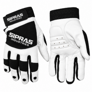 Professional curling gloves with high grip silicone palm for ice curling sweeping broom control and training by SIPRAS INDUSTRIES