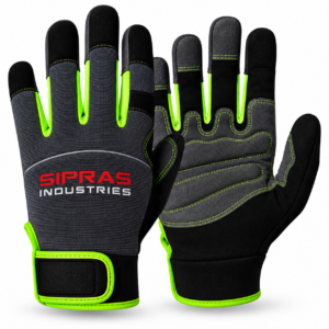 Industrial assembly gloves for precision handling manufacturing production and factory work