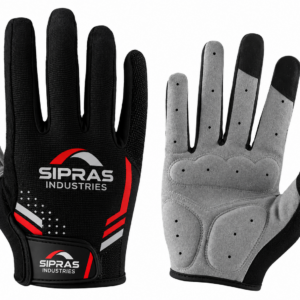 Professional sim racing gloves with silicone grip palm and SBR padding for racing simulator steering wheel control