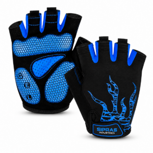 Breathable padded cycling gloves for road cycling MTB mountain biking and bicycle riding by SIPRAS INDUSTRIES