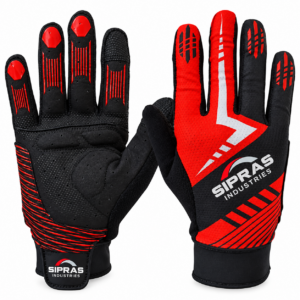 Professional sim racing gloves with silicone anti-slip palm and SBR padded palm for steering wheel control